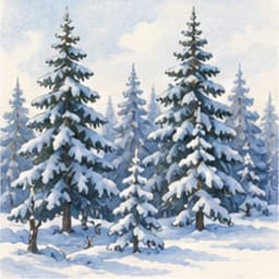 сосны и ели