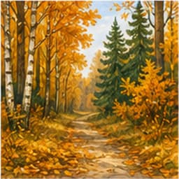 лес
