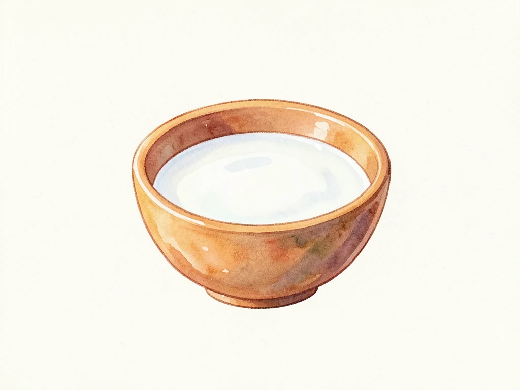 Миска с молоком